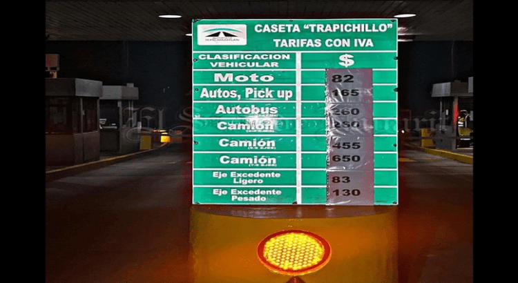 Aumentan en 25% tarifas de la autopista Tepic-Mazatlán