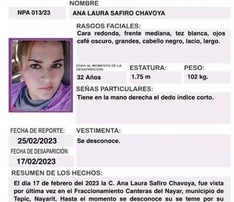 Activan Protocolo Alba por desaparición de joven mujer en Tepic