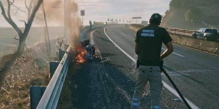 Muere motociclista en autopista Guadalajara-Tepic