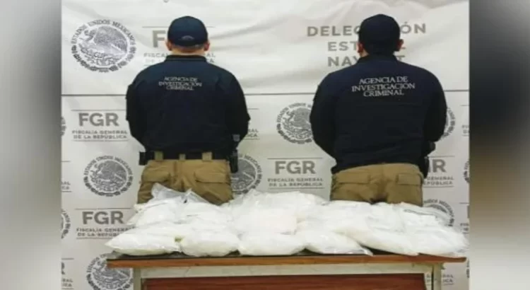 La FGR asegura en Tepic poco más de 31 kilos de drogas