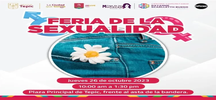 Invita Gobierno de Tepic a la Feria de la Sexualidad