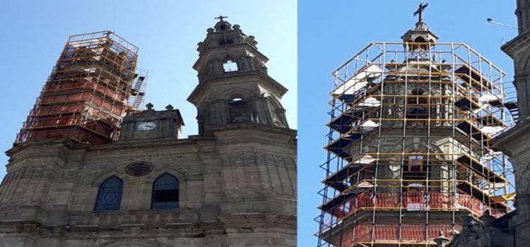 Avanzan en tiempo trabajos de restauración de Catedral