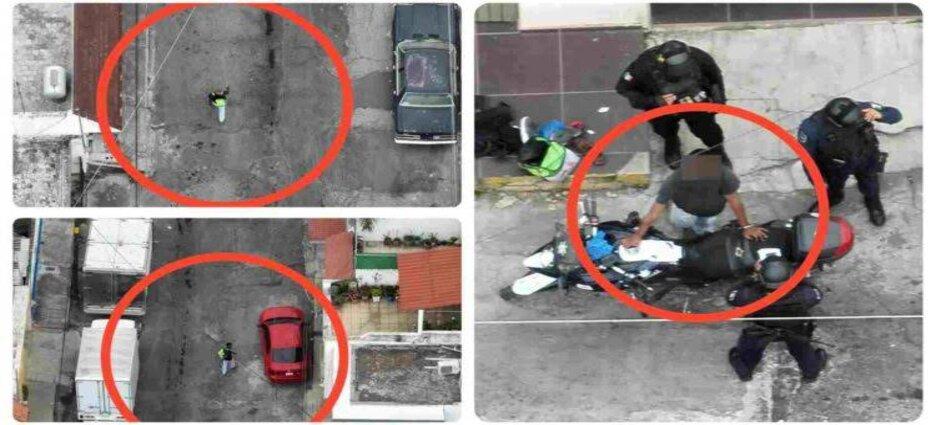 Le fue imposible esconderse del drone de la Policía Estatal en Tepic