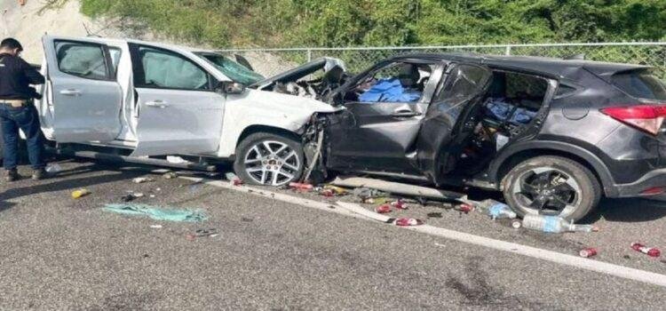 Muere bebé y 5 personas guanajuatenses en choque frontal en autopista Tepic-Puerto Vallarta