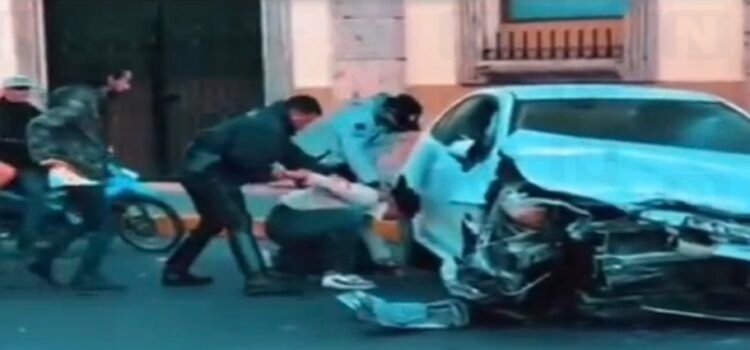 Video muestra detención de hombre responsable de accidente