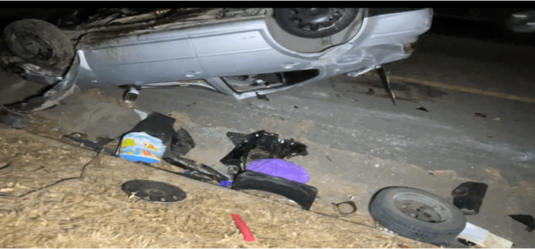 Conductor en estado de ebriedad vuelca en el Libramiento